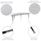 Flash Furniture 86" Oval Wave Grey Table Set-18" Stack Chairs XU-GRP-18CH-A3060CON-60-GY-T-A-GG - alternate 4